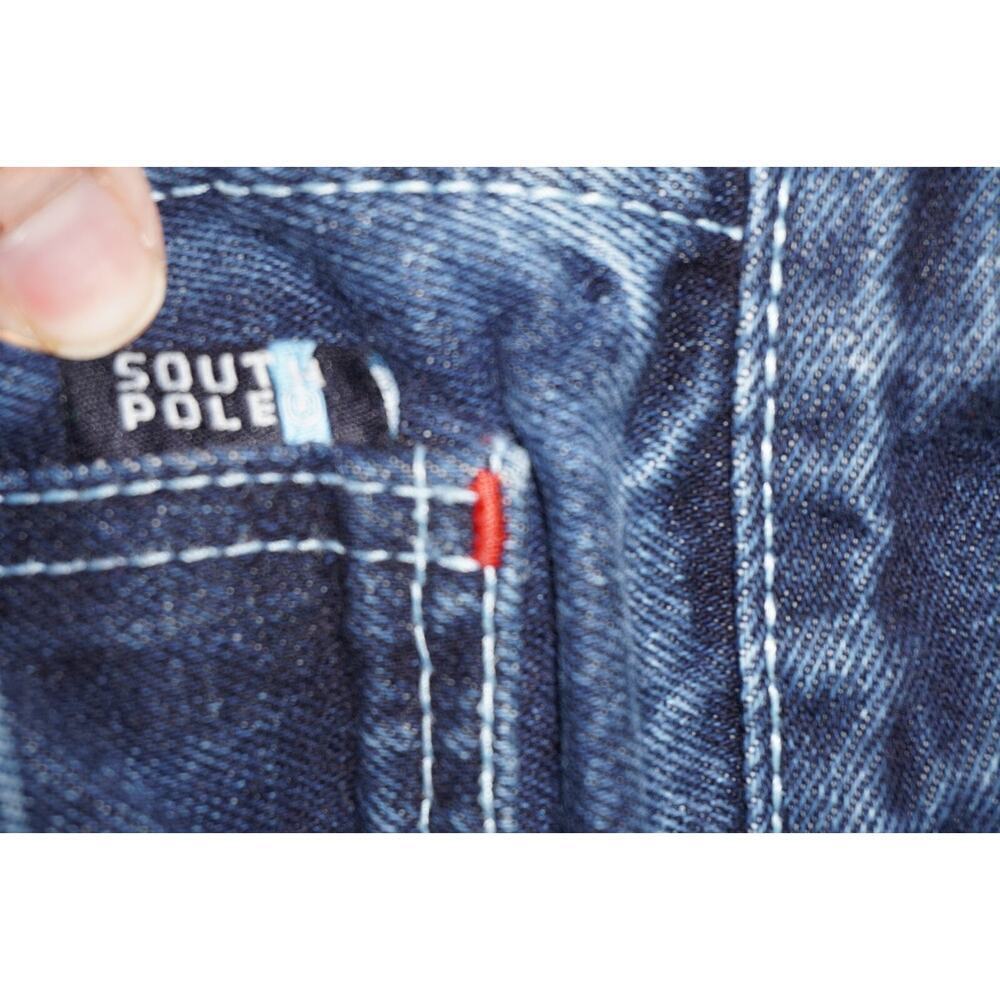 Southpole Denim Jorts | Size 12 | Y2K Baggy Jean Shorts Vintage - Picture 4 of 11